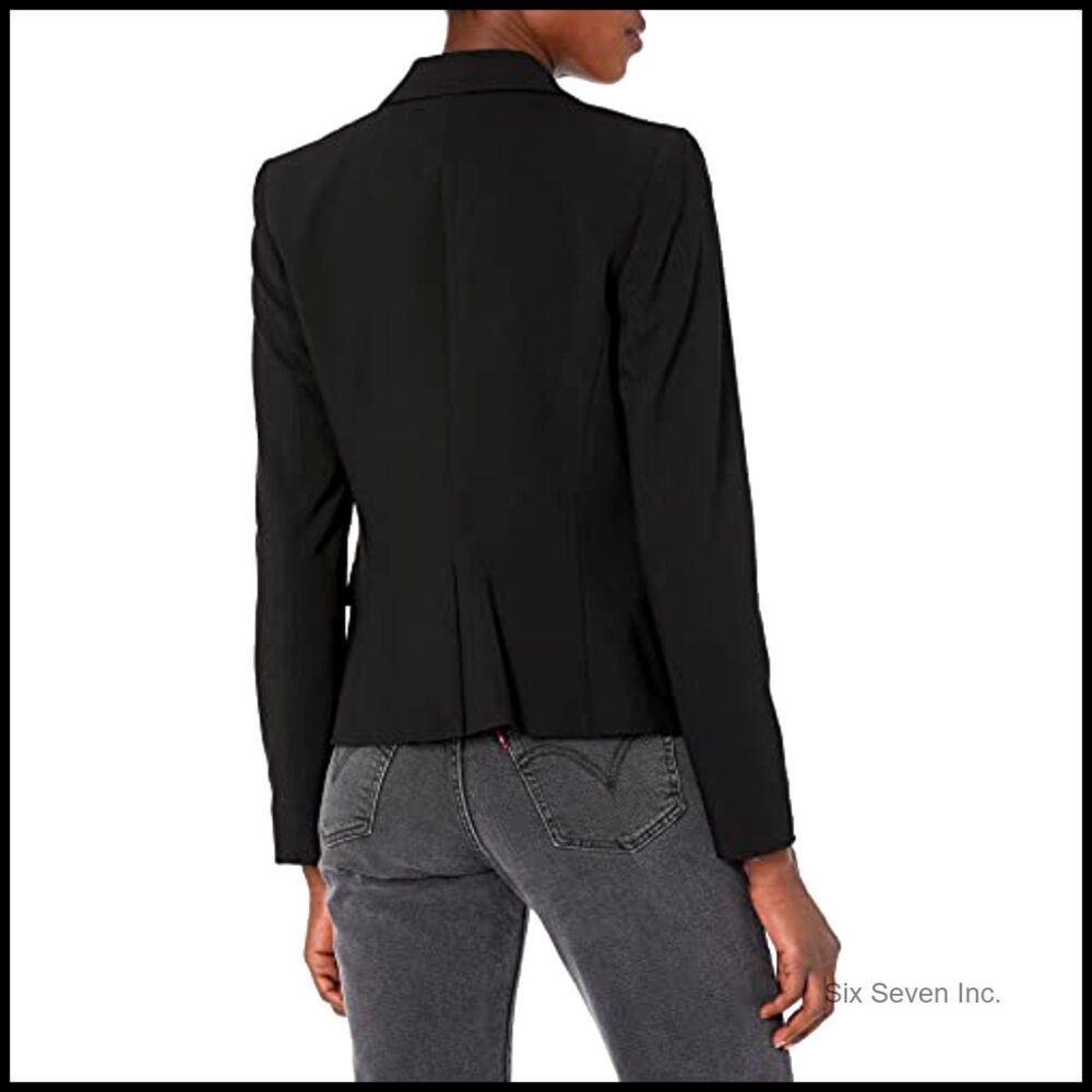 Two Button Lux Blazer, Polyester Blend, Classic F… - image 3